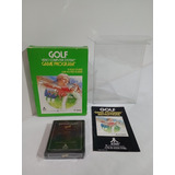 Atari 2600 Golf En Caja, Juego, Manual Y Protector 