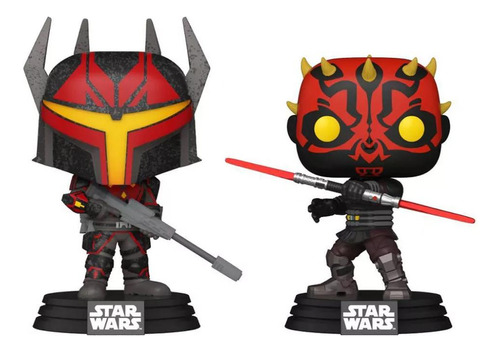 Boneco Funko Pop Star Wars Darth Maul & Gar Saxon 2 Pack