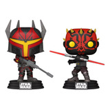 Boneco Funko Pop Star Wars Darth Maul & Gar Saxon 2 Pack