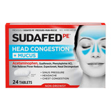 Sudafed Pe Presión + Alivio Del Dolor + Moco Por Presión En 