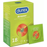 Paquete 18 Condones Durex Ribbed Cartera Texturizado Multio