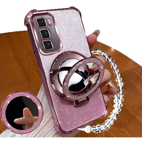 Funda Para Infinix Hot 60 5g \u002Fhot 60i 4g Rudo Uso Mujer Magnética Niña Bling Transparente | MercadoLibre