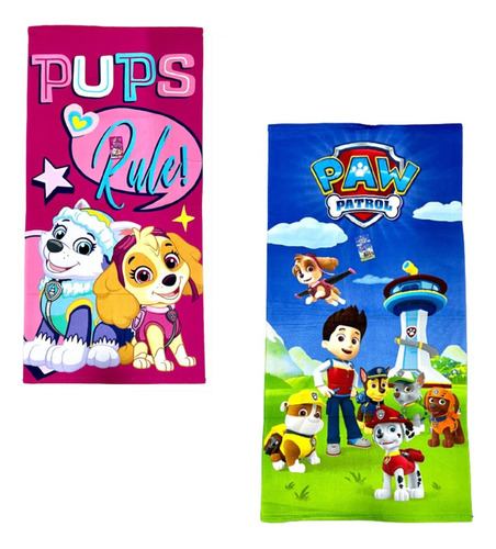 Toallon Paw Patrol Microfibra