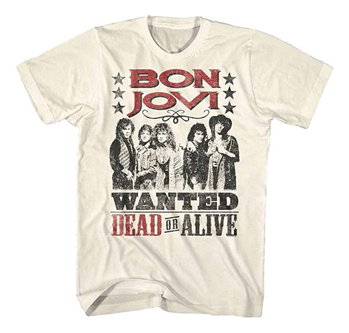 Playera Camiseta Banda Bon Jovi Retro Wanted Dead Or Alive 
