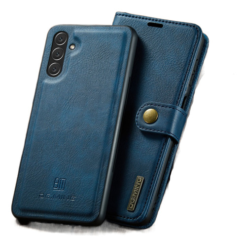 Para Samsung A14 S24 S9 Magnetic Wallet Phone Funda De Cuero