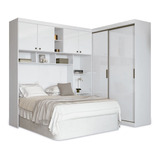 Guarda-roupa Casal Paris Compacto 6 Portas 5 Gavetas Branco