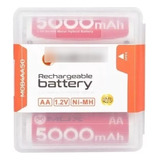 Pilha Recarregável Mox Aa 5000mah Pacote Com 4 Unidades