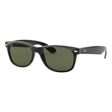 Ray-ban New Wayfarer Classic Rb2132 - Green - Cristal - Clásica - Polished Black - Nailon - Polished Black - Nailon - Small