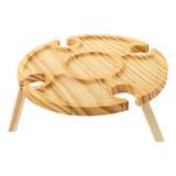 Mesa De Camping Plegable Para Exteriores, Mesa De Madera