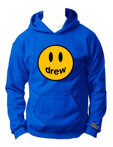 Sudadera Drew House Justin Bieber Azul Envió Gratis 