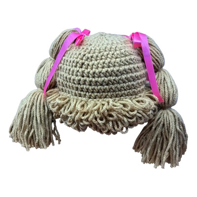 Gorro Tejido De Cabbage Patch Para Bebes Marrón 0-3,3-6,6-9,9-12