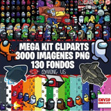 Kit Clipart Among Usfondos Digital El Mas Completo