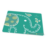 Jogo Americano Em Silicone Elefante - Marcus & Marcus Cor Verde