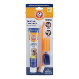 Arm & Hammer Kit Pasta Dental Para Perro, Elimina Sarro 3pzs Sabor Plátano Menta