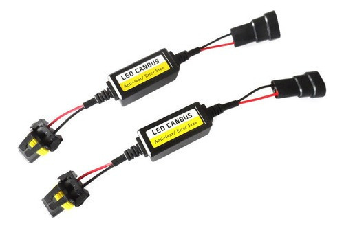 2 Piezas Led Faro Canbus Resistencia Noerror Decodificador