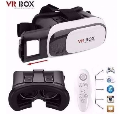 Vr Box 2.0 Óculos Realidade Virtual 3d Android Com Controle