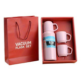 Set Termo Agua Caliente O Fria+ 3 Tazas Cafe Te Ideal Regalo