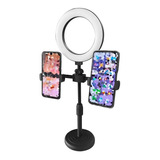 Aro De Luz 16cm + 2 Porta Telefono Tiktok Youtube Streamer