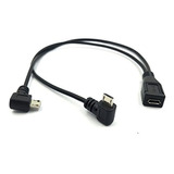 Cable Divisor Micro Usb 1 A 2 Y, 9.8 In