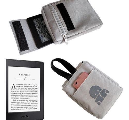 Estojo Capa Case Pra E-book E-reader Kindle C/ Divisórias