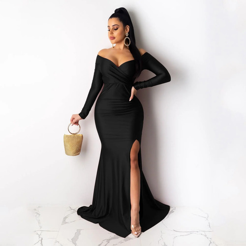 Naikan® Vestidos De Noche De Mujer Vestidos De Manga Larga | MercadoLibre