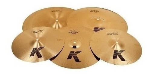 Set Platillos K Custom Workship Dark Hi Hat Crash Ride - Cuo