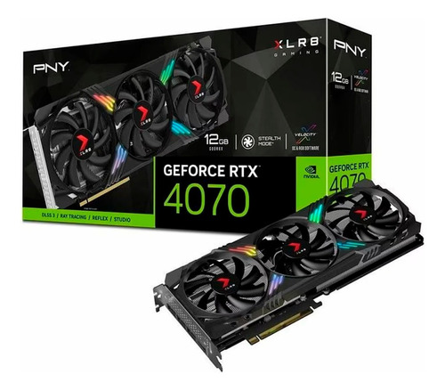 Placa De Video Pny Xlr8 Rtx 4070 12gb Gddr6x Rgb