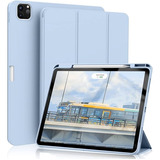 Funda Para iPad 12 Pro Con Soporte De Lapiz-azul