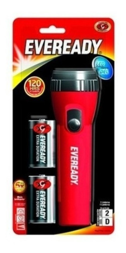 Linterna Led Eveready 250 2d Gig Red 120 Horas Lg1l2dbp1 Color De La Linterna Rojo Color De La Luz Blanco