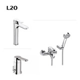 Griferia Roca L20 Monoc Ducha Exterior Lavatorio Alto Bidet