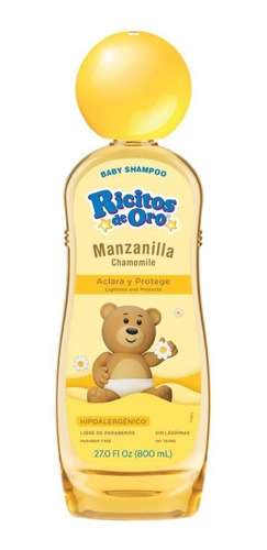 Shampoo Infantil Ricitos De Oro Manzanilla De 800 Ml