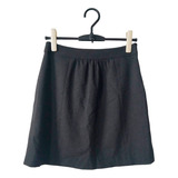 Falda Corta De Vestir Gris Brooks Brothers Talla 4 Petite