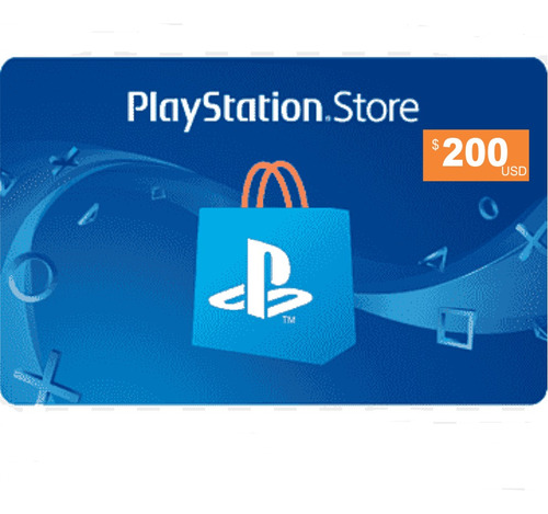 Cartão Psn $ 200 Dólares Usa Ps4 Ps5 Psn Card $200 Americano