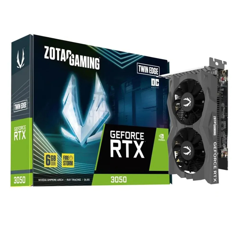 Placa De Vídeo Zotac Geforce Rtx 3050 6gb Gddr6 Twin Edge Oc