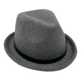 Sombrero Fedora Homburg Tirolés El Padrino Al Ala Ribeteada