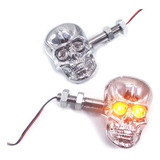 Indicador De Señal De Giro Led De Calavera De Motocicleta