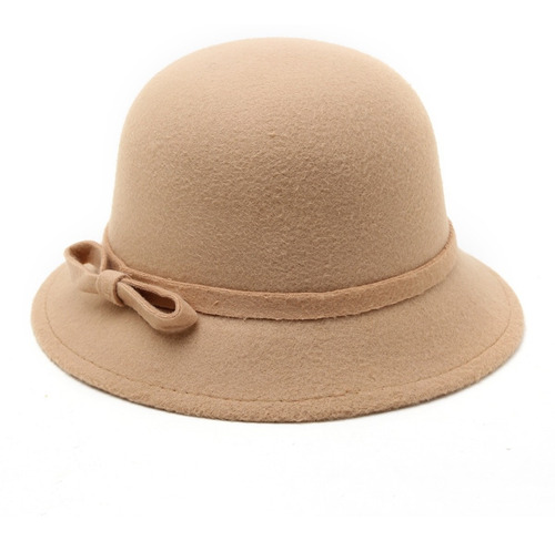 Sombrero Cloche Fieltro Mujer Moño Templo Kosher