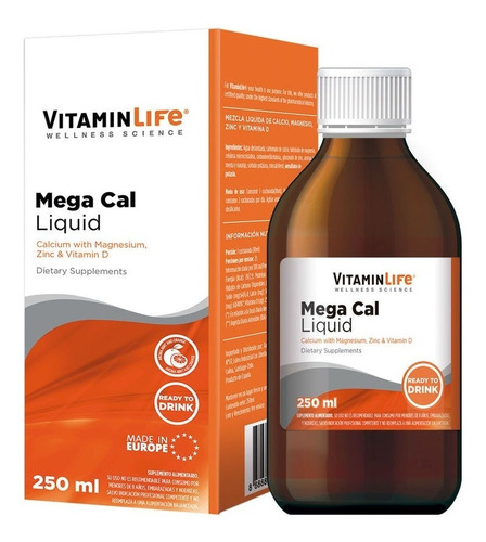 Calcio / Mega Cal Liquid / 250ml / Vitamin Life
