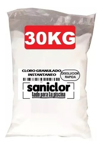 Cloro Granulado Disolucion Rapida 30kg Saniclor Piscinas