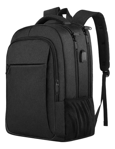 Mochila Para Laptop De 15.6 Pulgadas, Mochila De Viaje Para Laptop, Con Puerto Carga Usb, Mejor Mochila Para Escolar, Ideal Para Negocios