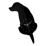 Relojes De Pared De Péndulo Para Perros Black Dog 02 Good