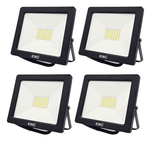 Reflector Led Exterior 30w Ip65 Patio Intemperie Pack X 4