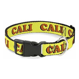 Cat Collar Breakaway Cali Yellow Orange 8 To 12 Inches 0.5 I