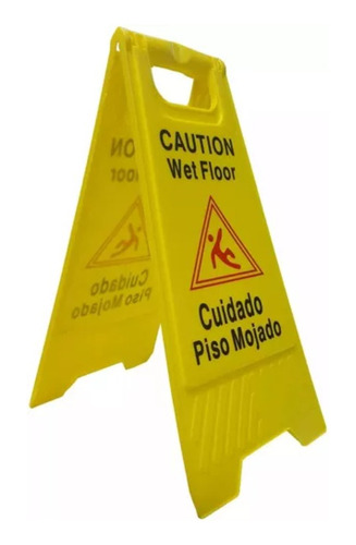 Cartel Señalizador Piso Mojado Tipo Carpa Wet Floor