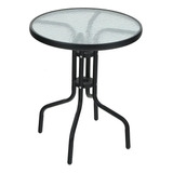 Mesa Redonda Con Vidrio Templado De 60 Cm Mesa De Jardin