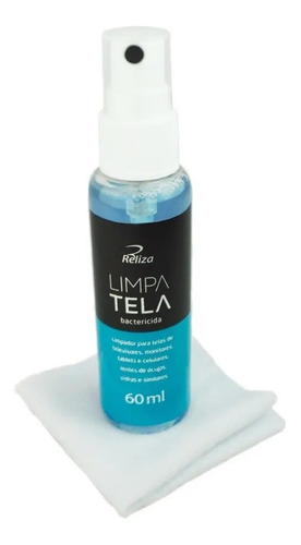 Limpa Telas Lentes Bactericida Flanela Microfibra Reliza