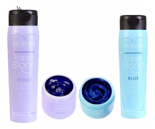 Bekim Matizador Violeta + Azul Shampoo Y Mascara