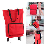 Bolsa Plegable Para Carrito De La Compra Con Ruedas Plegable