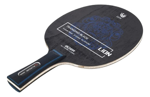 Raqueta De Ping Pong Boer Lion Gris Fl 7 Capas Profesional