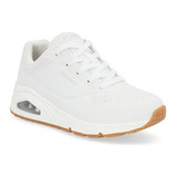 Tenis Skechers Miujer Blanco Con Burbuja De Aire 652-72